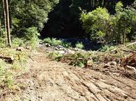 川側も整地完了