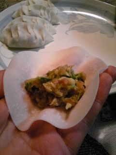 今夜は・・・餃子だよん