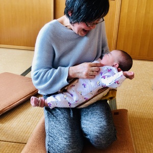 赤ちゃんとのツーショット