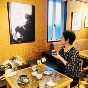 夢二アートミュージアムのカフェ