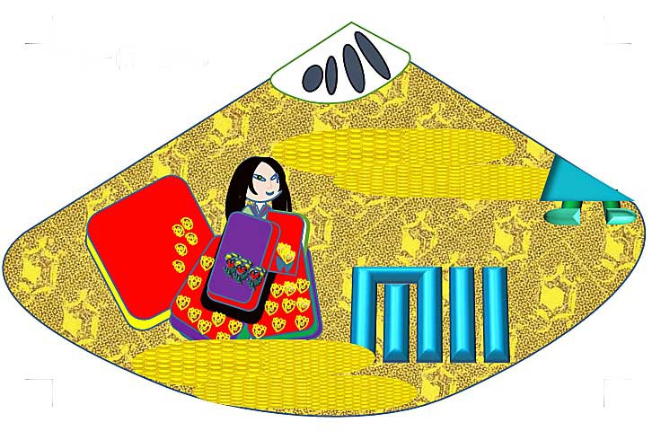 貝合絵香図　源氏物語二十一帖　少女
