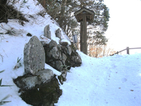 青崩峠の雪景色