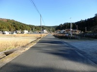 磐田市上野部の直線道路