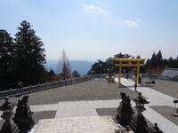 霞の向こうの遠州平野