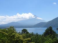本栖湖から見た富士山