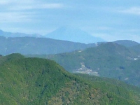 下山途中の富士山