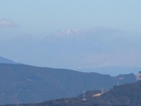 山頂だけ見えた富士山