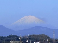 雪を被った富士山