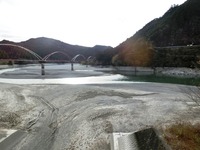 「夢のかけ橋」付近の堆砂