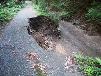 路面の崩落