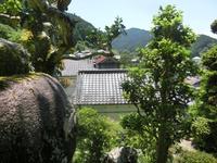 土蔵の屋根を見下ろす