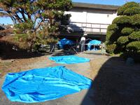 テントの片づけ