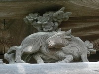 貴船神社手水舎の彫刻
