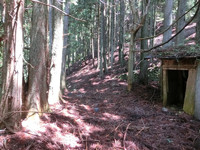 常光寺山へと続く古道