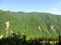 熊伏山の崩落