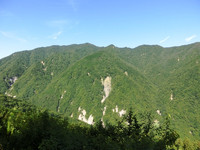 熊伏山の崩落