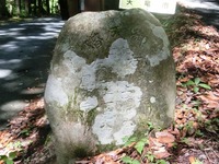 「右　坂野相川　川上浦川本郷　左　寺平一色大野　鳳来寺」の道標