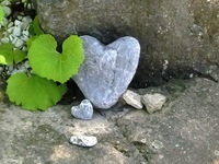 二宮神社の❤ハート石