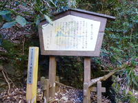 「龍王ごんげん様」の看板と「新・浜松の自然100選」の標柱