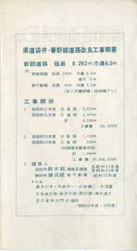 「周智隧道開通記念」裏