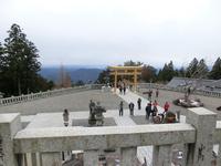秋葉神社上社社殿前からの風景