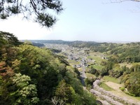 蛇行する敷地川