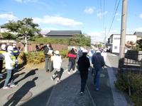 「横町ふれあい広場」東側の水路跡