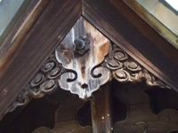 二俣諏訪神社の蕪懸魚