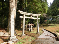 相月諏訪神社の鳥居
