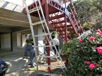 下塗り作業