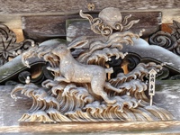 「卯（兎）」の彫刻