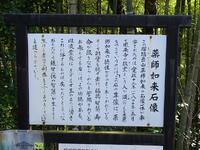 「薬師如来石像」の解説看板