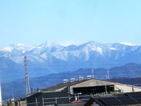 雪化粧の山々