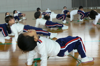 年少　体操教室！