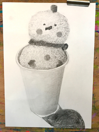 雪が降りましたよ！