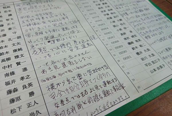 7月スタート 今月から社員全員で『安全宣言』を作ります。