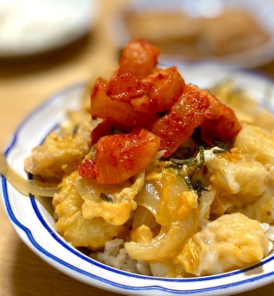 海老の卵とじ丼 ♪