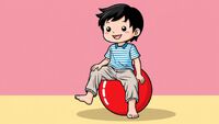 CanvaのAI画像生成　小学生バランスボール 2025/05/15 10:03:28
