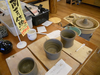 人気の陶芸体験(＾＾)