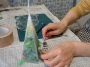 親子でキャンドル作り