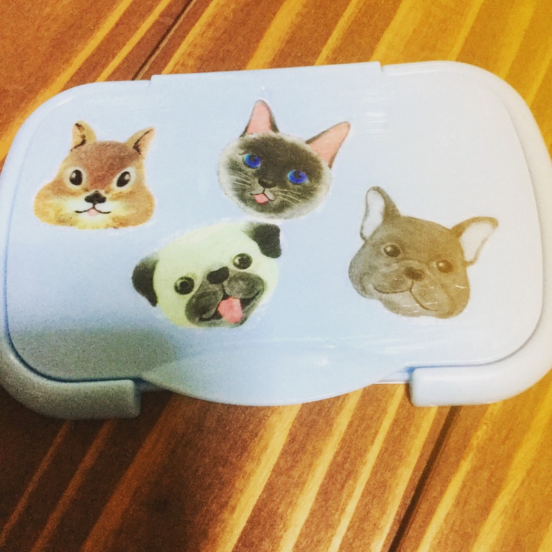 ウエットシートのふた☆デコパージュ