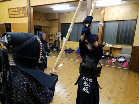 鍔迫り合いのお稽古しました L 文武館