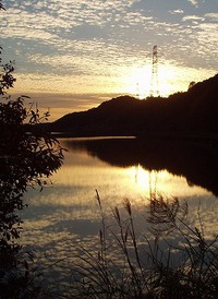 夕暮れの丹野池 2015/12/09 21:46:23