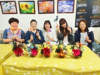 花のアレンジ～花カフェ9月号 2019/10/05 08:08:07