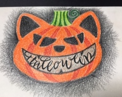 水彩色鉛筆で描く