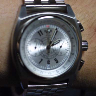 アルファアエロノーティックのクロノグラフ腕時計ANS7447SV