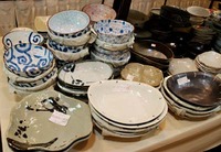 うつわや展、初日のようす