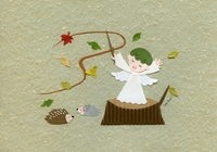 ペーパーイラスト展開催中！