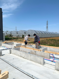 住たくeco工房　土台据え