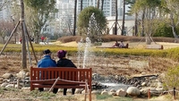 春の釜山市民公園